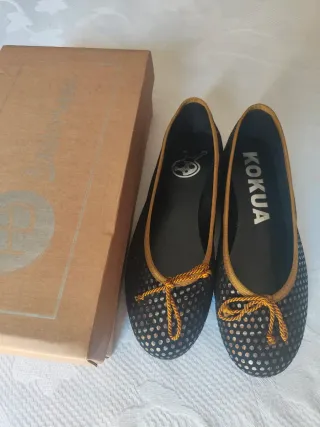 Bailarinas Atelier de Ballerinas negras y doradas