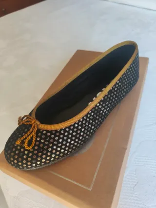 Bailarinas Atelier de Ballerinas negras y doradas