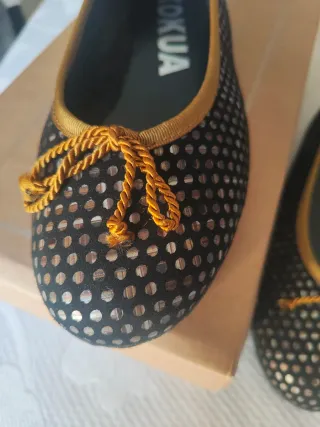 Bailarinas Atelier de Ballerinas negras y doradas