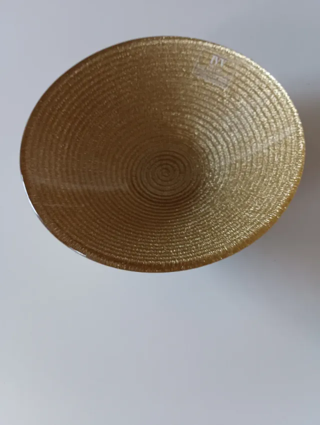 Centrotavola IVV dorato dipinto a mano