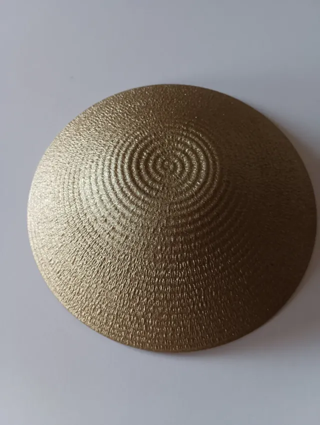 Centrotavola IVV dorato dipinto a mano