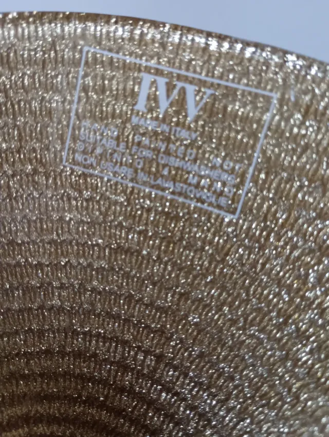 Centrotavola IVV dorato dipinto a mano