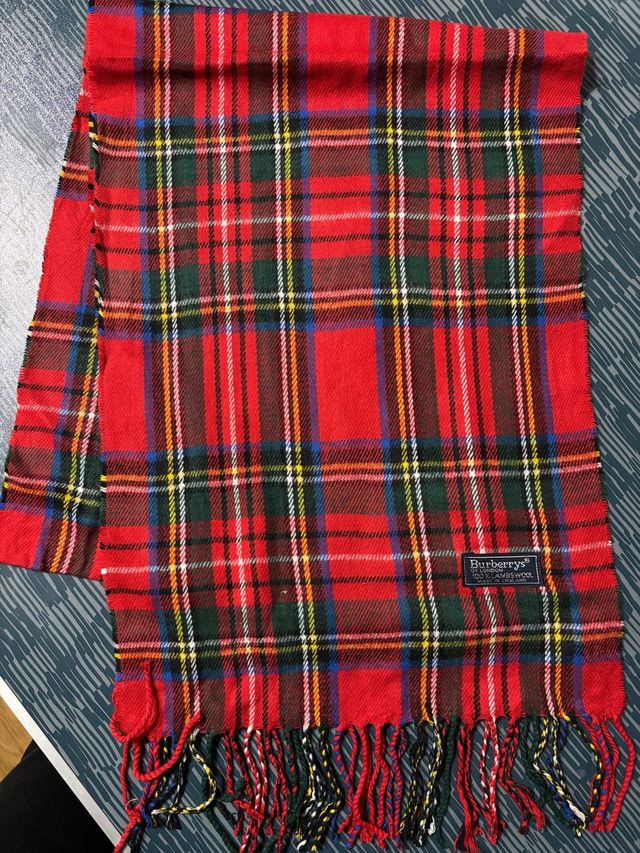 Bufanda Burberry Tartán Lana Multicolor