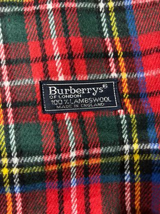 Bufanda Burberry Tartán Lana Multicolor