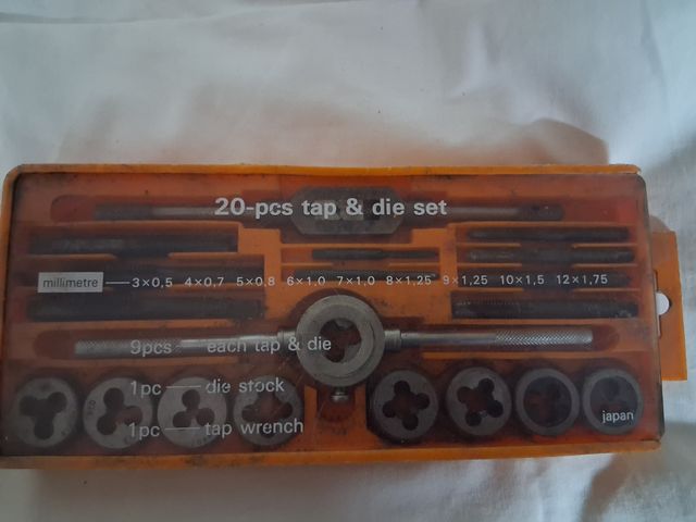 Juego de terrajas y machos 20 piezas