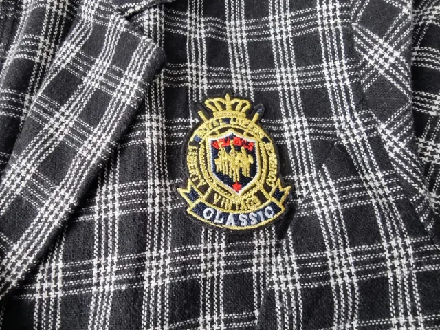 Chaqueta corta a cuadros vintage