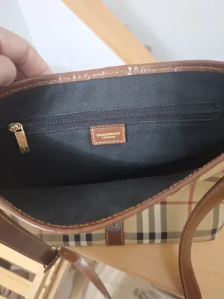 Bolso y monedero Burberry cuadros