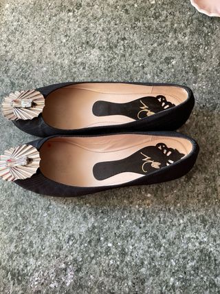 Scarpe nere con fibbia gioiello