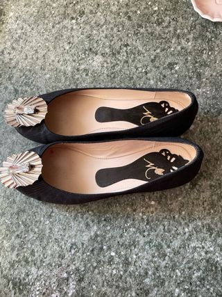 Scarpe nere con fibbia gioiello