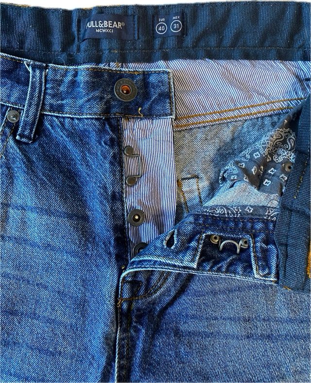 Vaqueros cortos Pull&Bear hombre azul oscuro