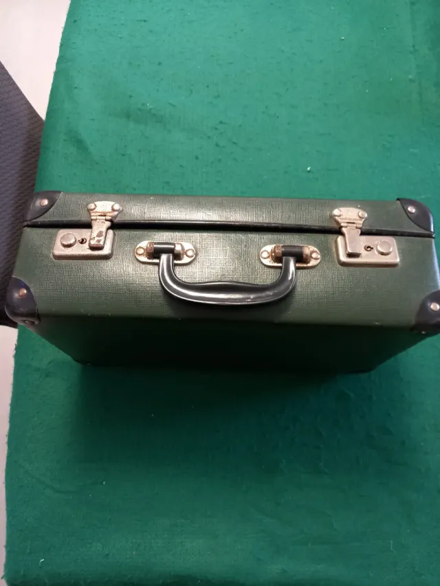 Valigia vintage verde