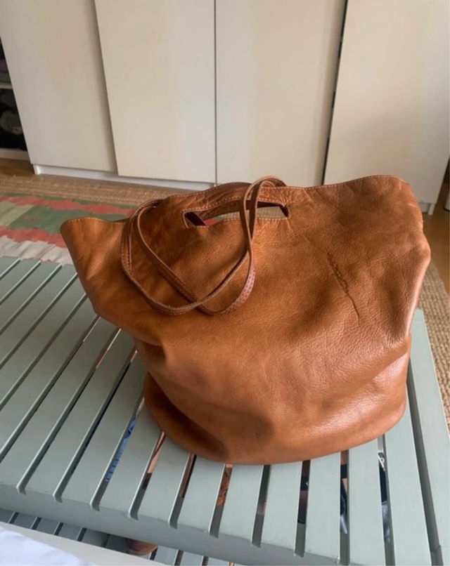 Bolso Hakei Piel Marrón