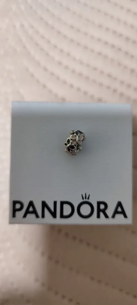 Charm Pandora Rueda Mariposas Azul y rosa