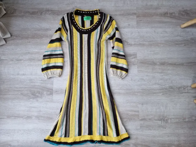 Vestido Sfera largo de rayas multicolor