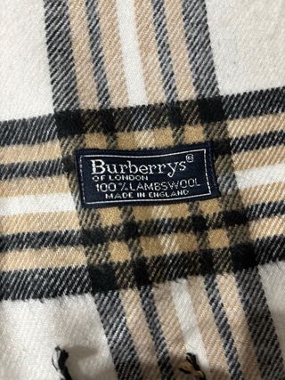 Bufanda Burberry Tartán Lana Beige