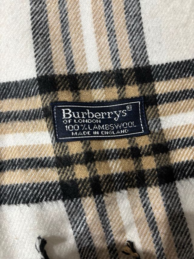 Bufanda Burberry Tartán Lana Beige