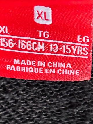 Sudadera Nike con capucha negra T.13/15 años