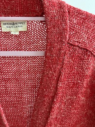 Cárdigan Ralph Lauren Rojo Mujer