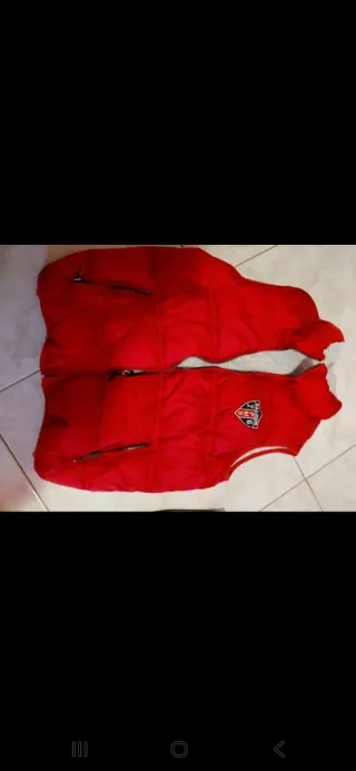 Gilet bimbo double face 8/9 anni