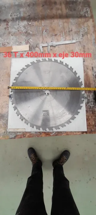 Disco escuadradora 400mm 36T eje 30mm