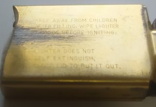 Mechero Zippo Solid Brass