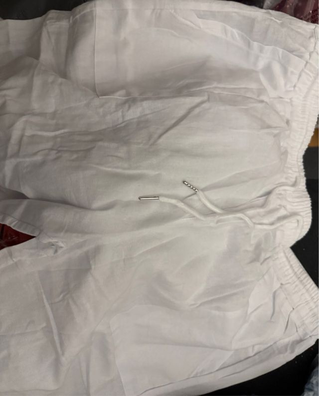 Pantalón blanco capri