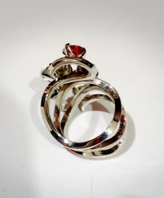 Anillo Plata Moissanitas Multicolor