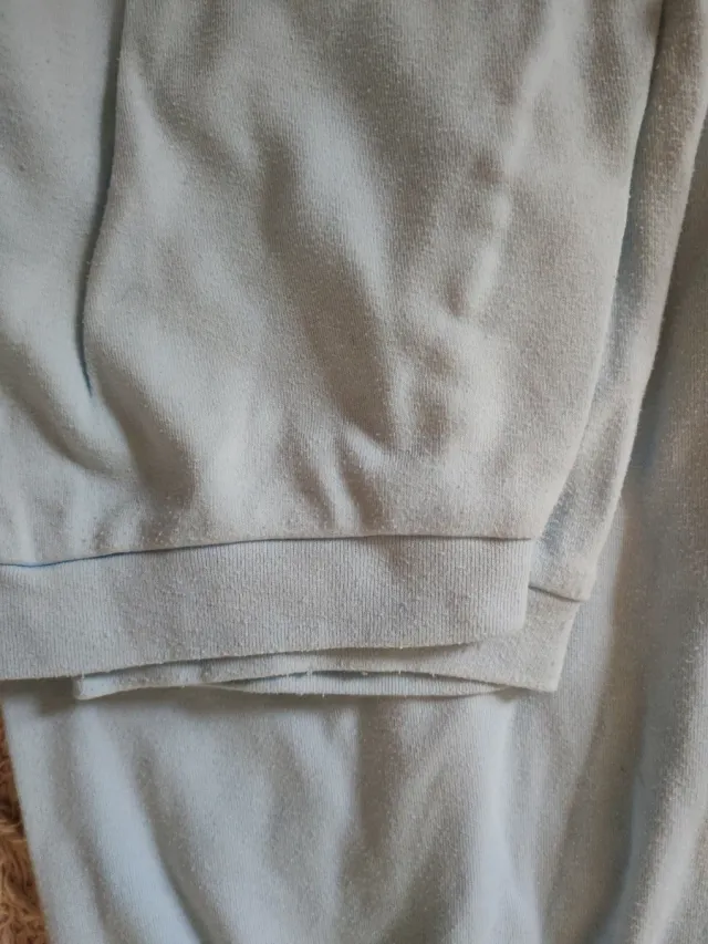 Pijama mujer algodón floral azul y blanco