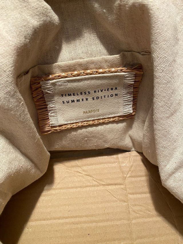 Bolso de rafia Parfois con flecos