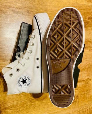 Converse Plataforma Blancas Talla 37.5
