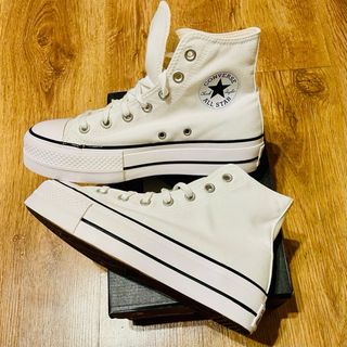 Converse Plataforma Blancas Talla 37.5