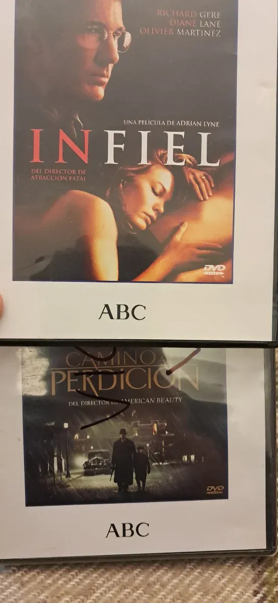 16 Películas DVD Varias. Todas por 9 euros