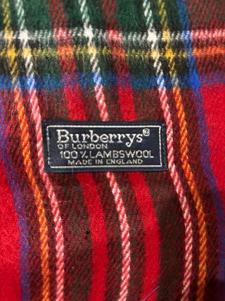 Bufanda Burberry Tartán Lana Multicolor