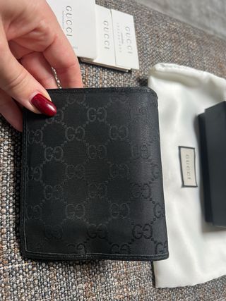 Portafoglio Uomo Gucci Nero GG