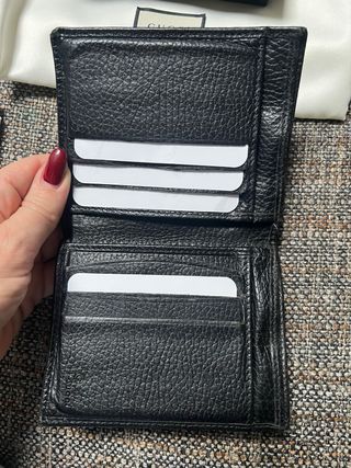 Portafoglio Uomo Gucci Nero GG