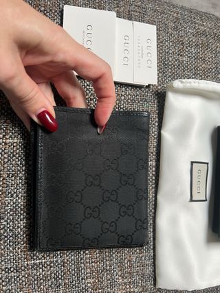 Portafoglio Uomo Gucci Nero GG