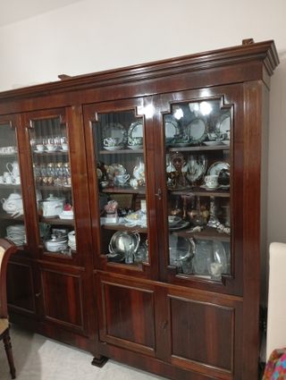 Vetrinetta artigianale in legno e vetro