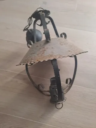 Lampadario vintage metallo