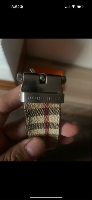 Cintura Burberry Originale Beige/Rosso