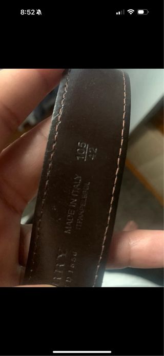 Cintura Burberry Originale Beige/Rosso