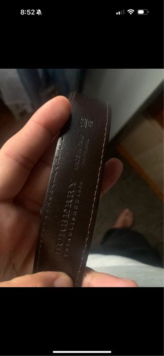 Cintura Burberry Originale Beige/Rosso