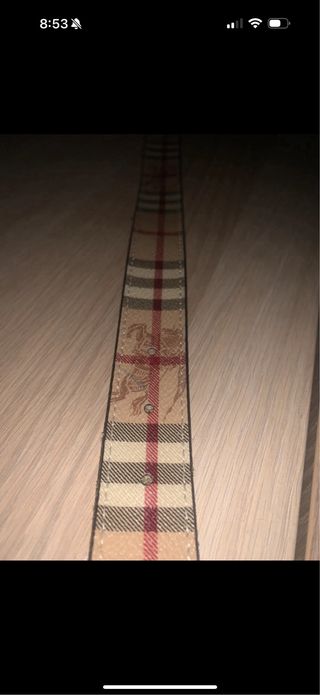 Cintura Burberry Originale Beige/Rosso