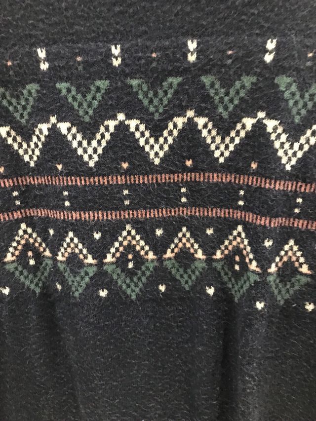 Jersey azul marino con estampado