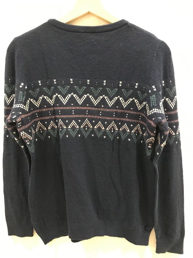 Jersey azul marino con estampado