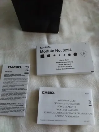 Caja Casio Negra y Azul,modelo .3294