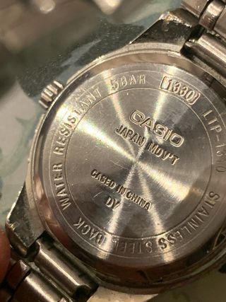 Orologio Casio Argento e Bianco