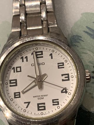 Orologio Casio Argento e Bianco