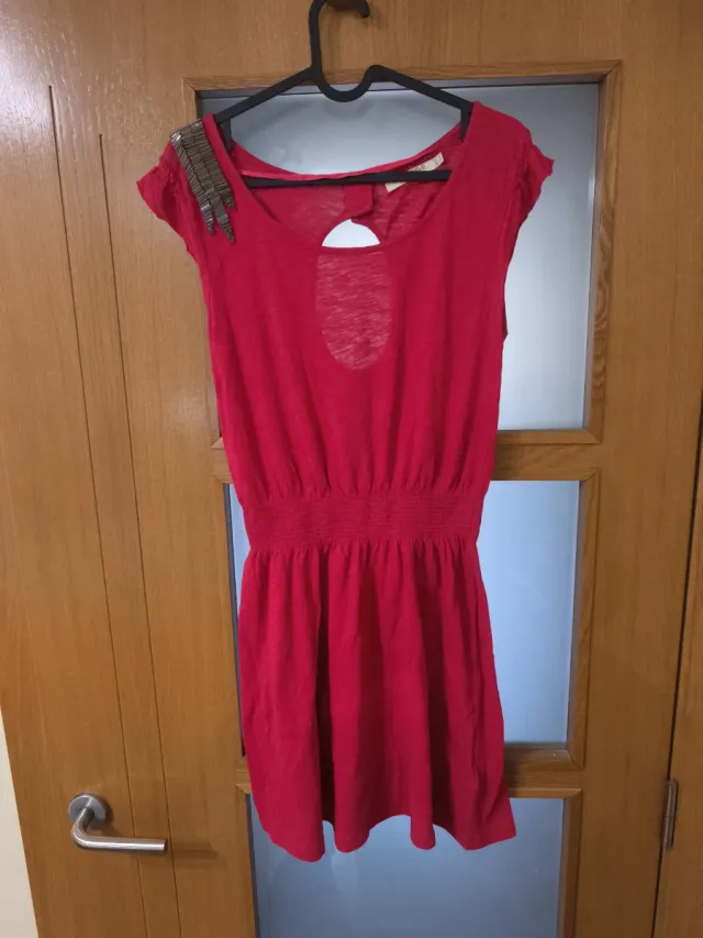 Vestido Springfield Talla M Rojo