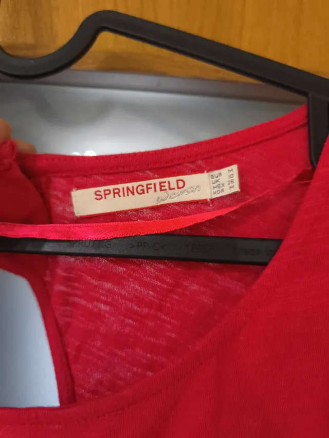 Vestido Springfield Talla M Rojo