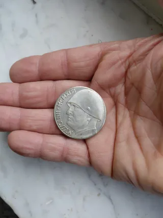 Moneta 20 Lire Italia Benito Mussolini MCMXLIII